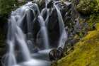 Paradise River in autumn in Mount Rainier National Park, Washington State, USA Art Print